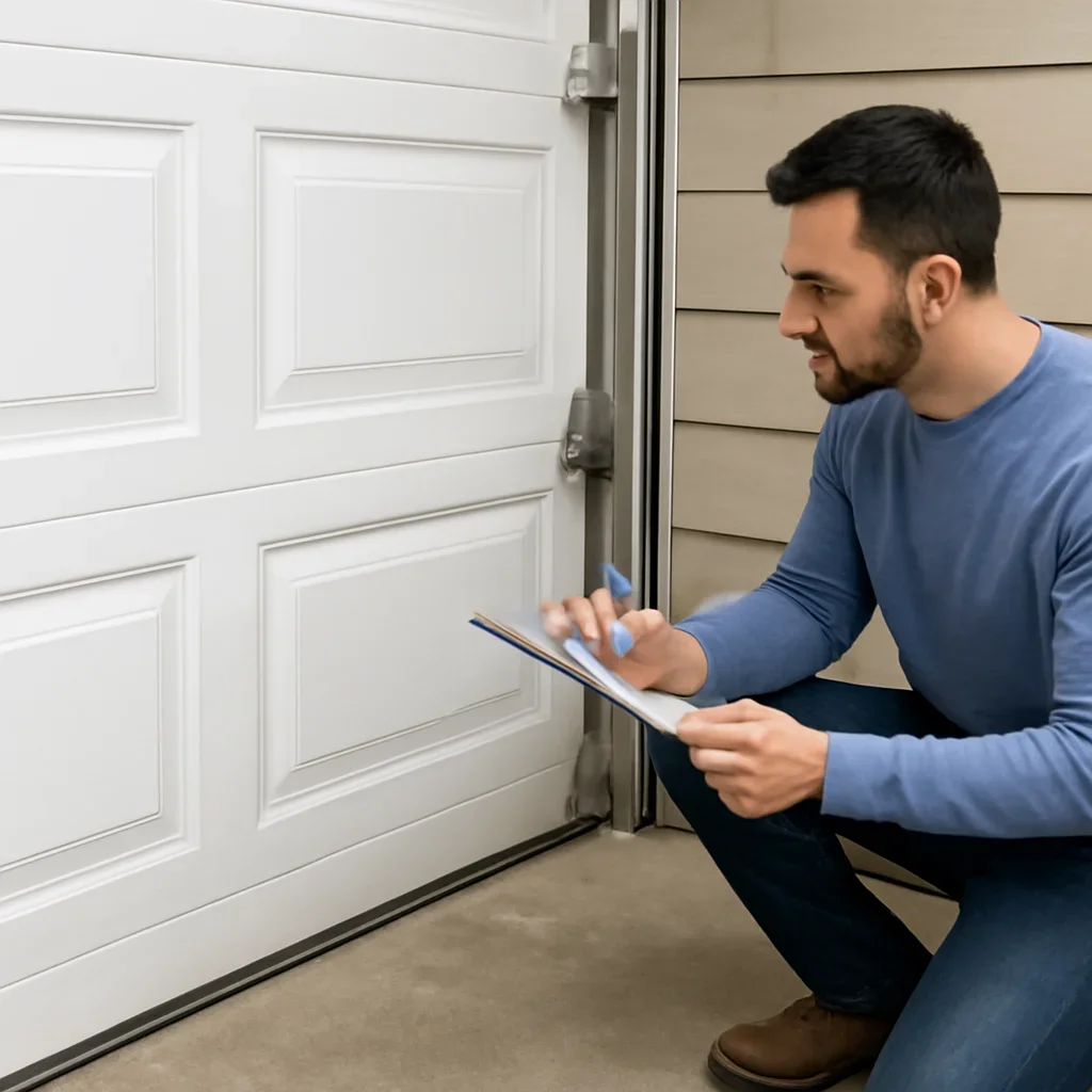 Garage door inspection related to Garage Door Maintenance BC