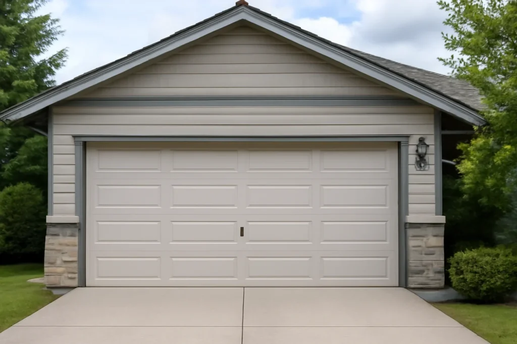 Garage Door Security Surrey illustrated with a residential garage in BC