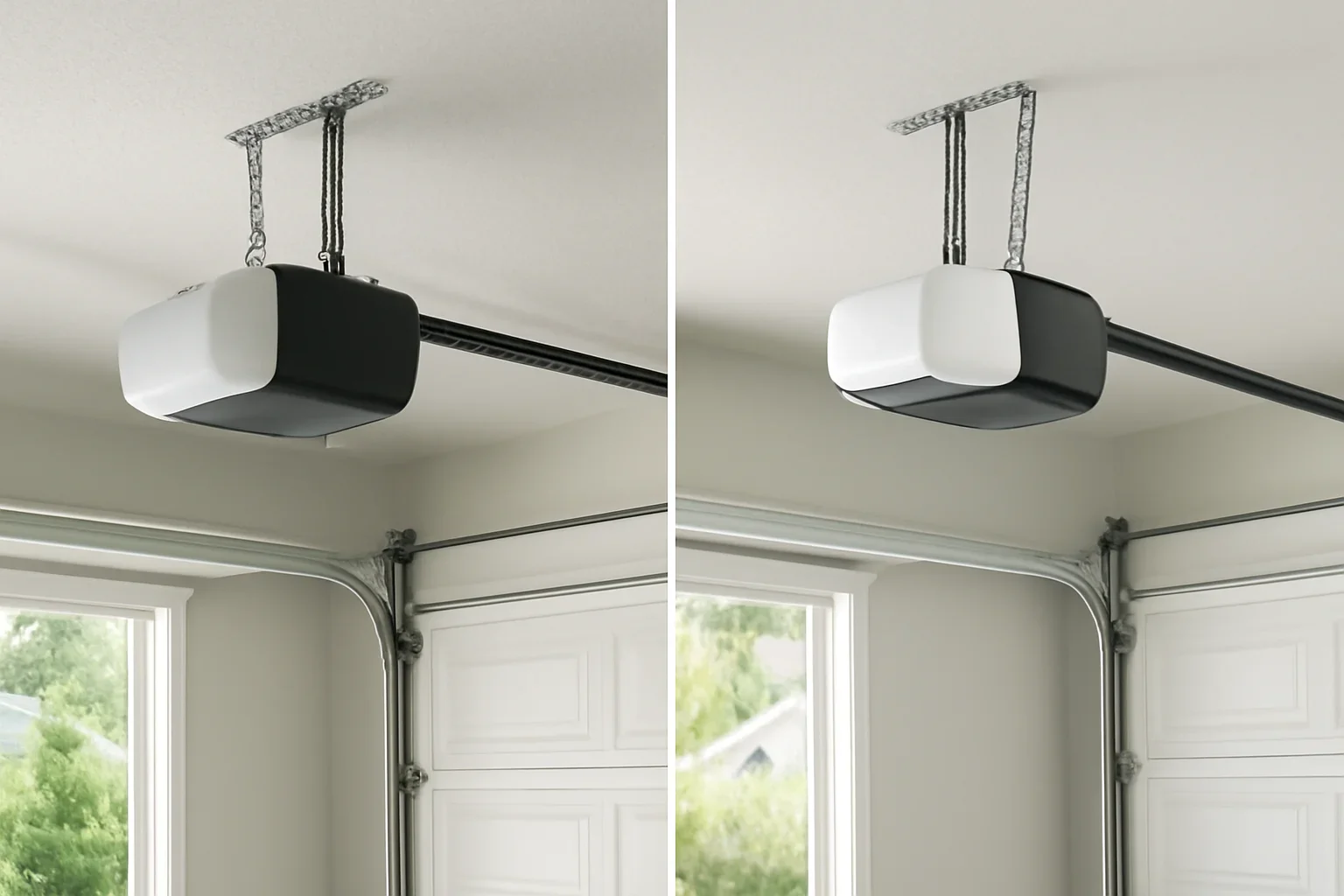 Chain vs belt garage door opener comparison for BC homeowners