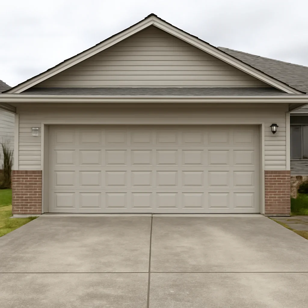 Residential garage and property conditions in Abbotsford, British Columbia