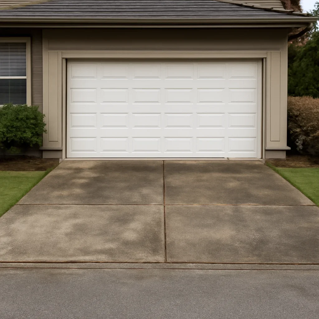 Residential garage and property conditions in Abbotsford, British Columbia