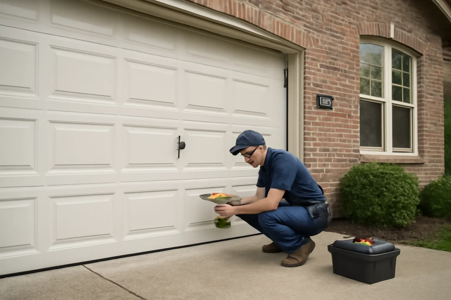 Garage Door Repair at a home in Abbotsford