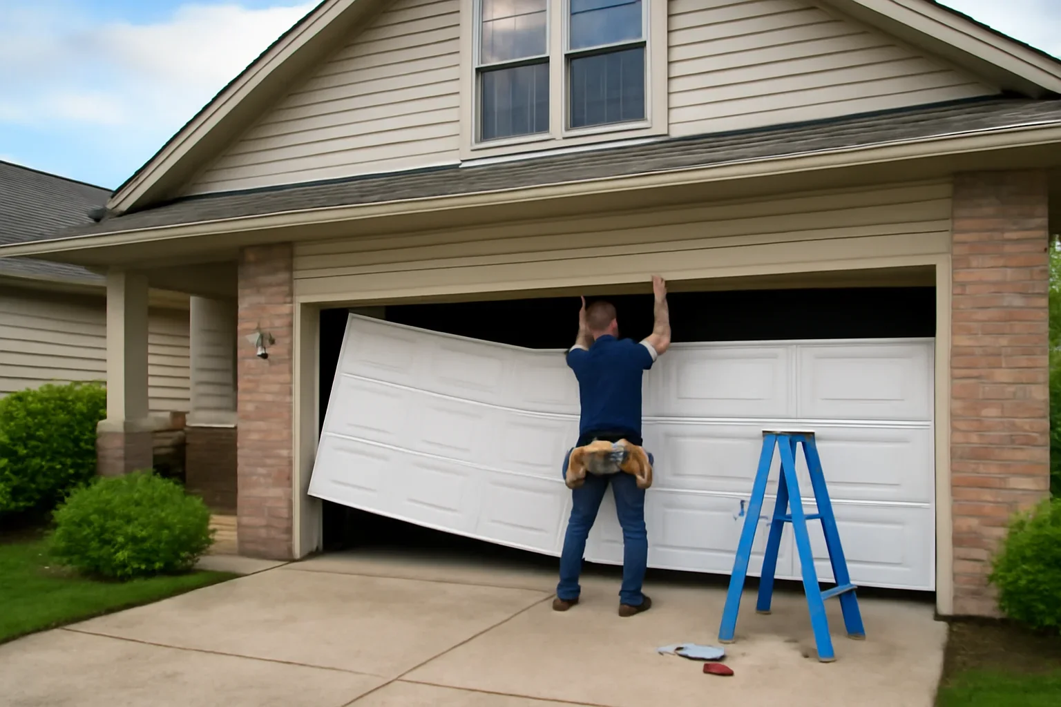 Garage door replacement for a residential property in Abbotsford BC