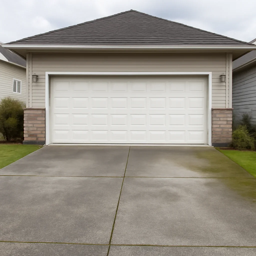 Garage and driveway at an Abbotsford British Columbia property