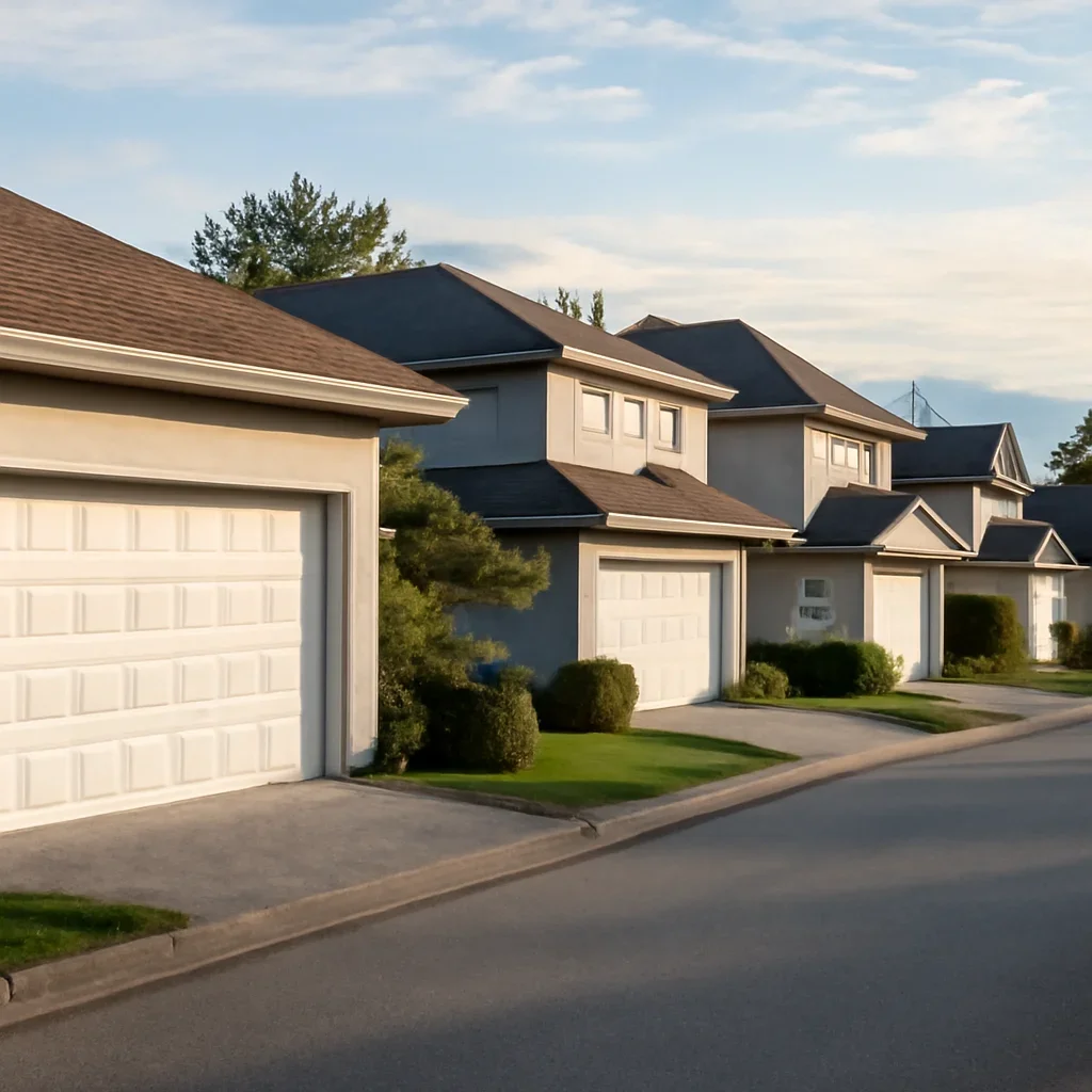 Residential garages and homes in Abbotsford