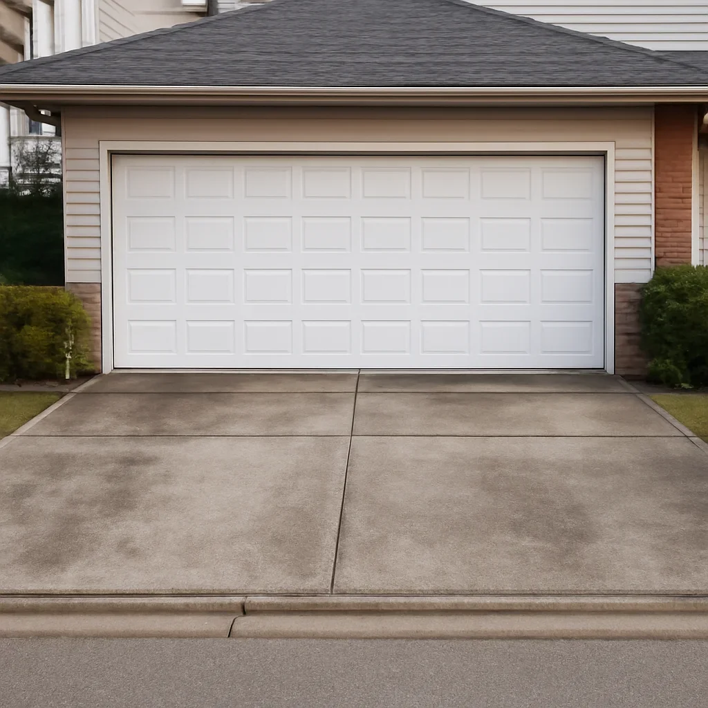 Garage door inspection at a Burnaby residential property