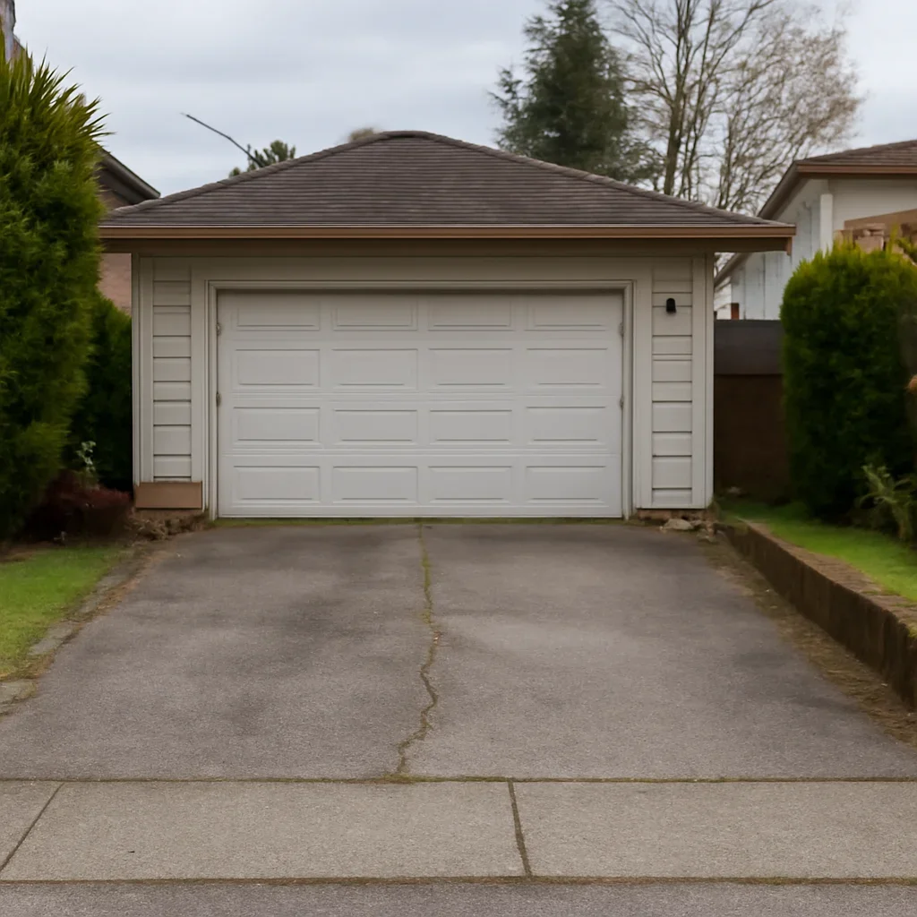 Garage door spring and hardware inspection at a Burnaby residence