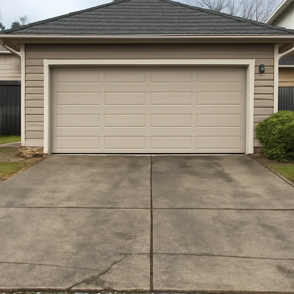 Garage door and driveway at a Langley residential property