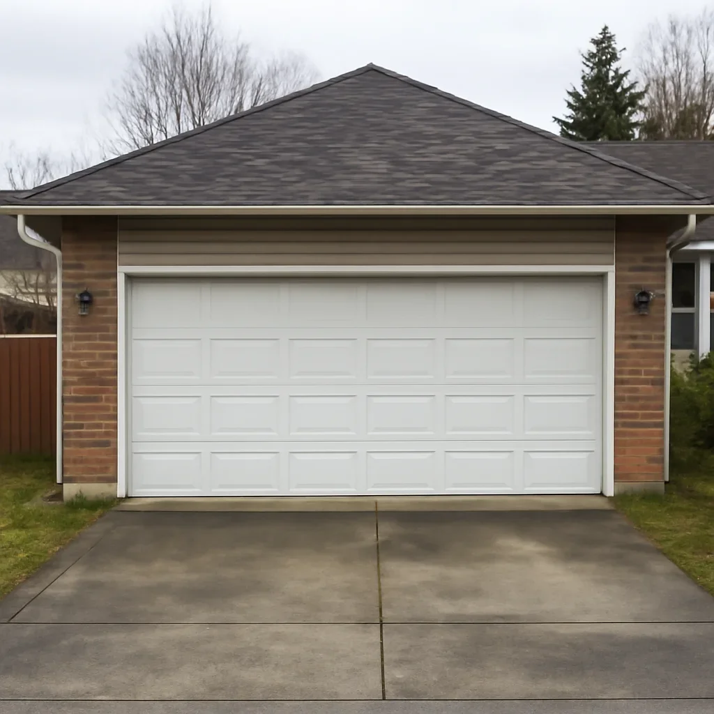 Garage and driveway at a residential property in Maple Ridge British Columbia