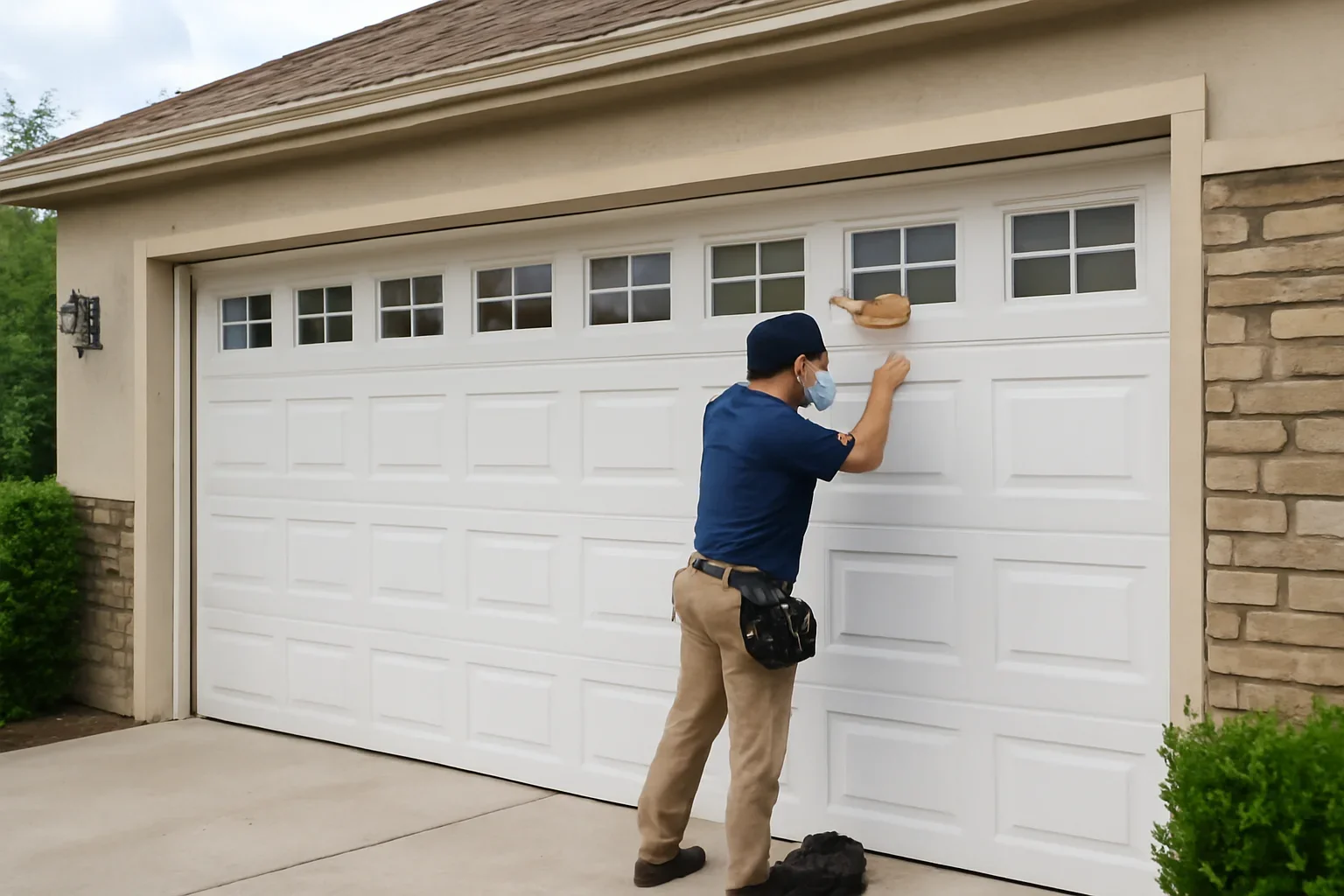 Residential garage door at a Mission British Columbia property