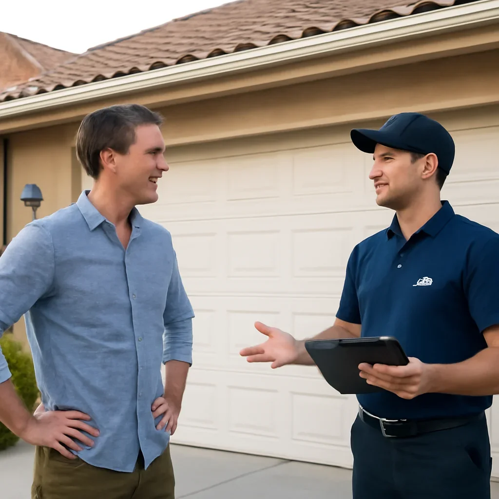 Garage door and automatic opener service planning at a Mission BC property