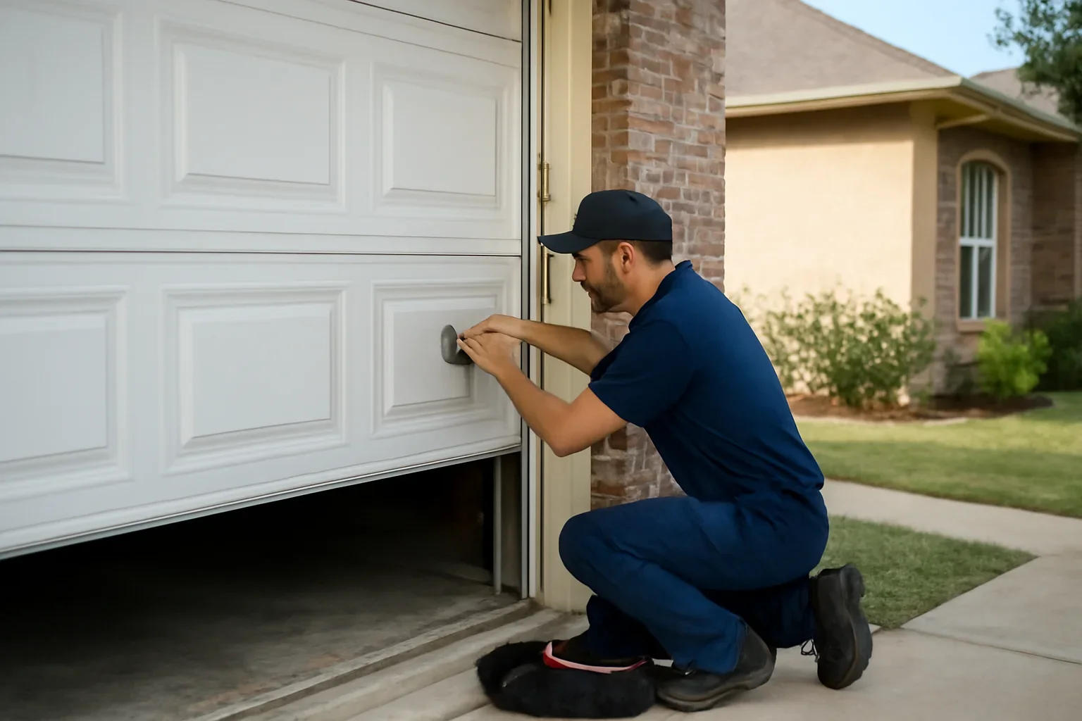 Residential garage door at a Mission BC property