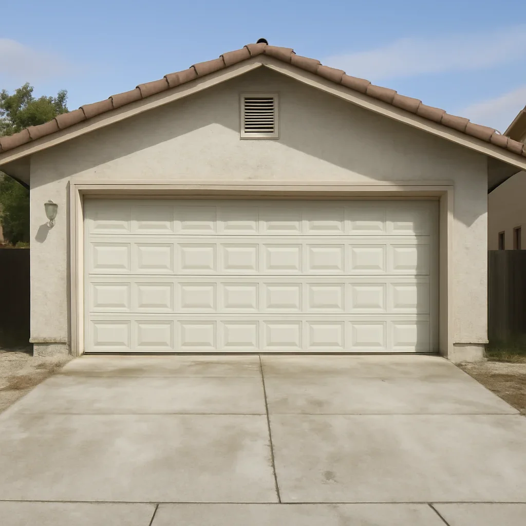Residential garage and property conditions in Mission, British Columbia