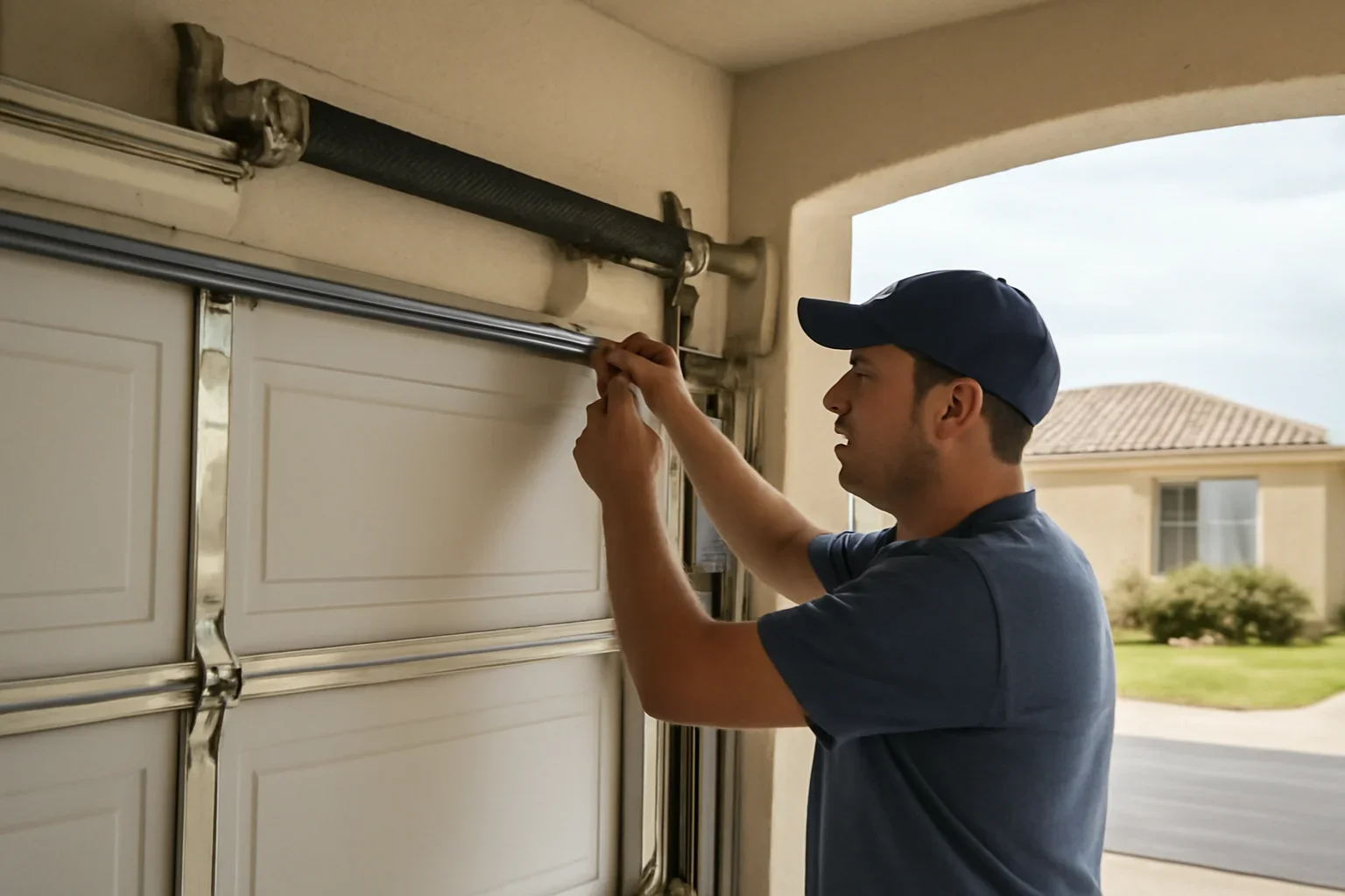 Residential garage door at a property in Mission British Columbia