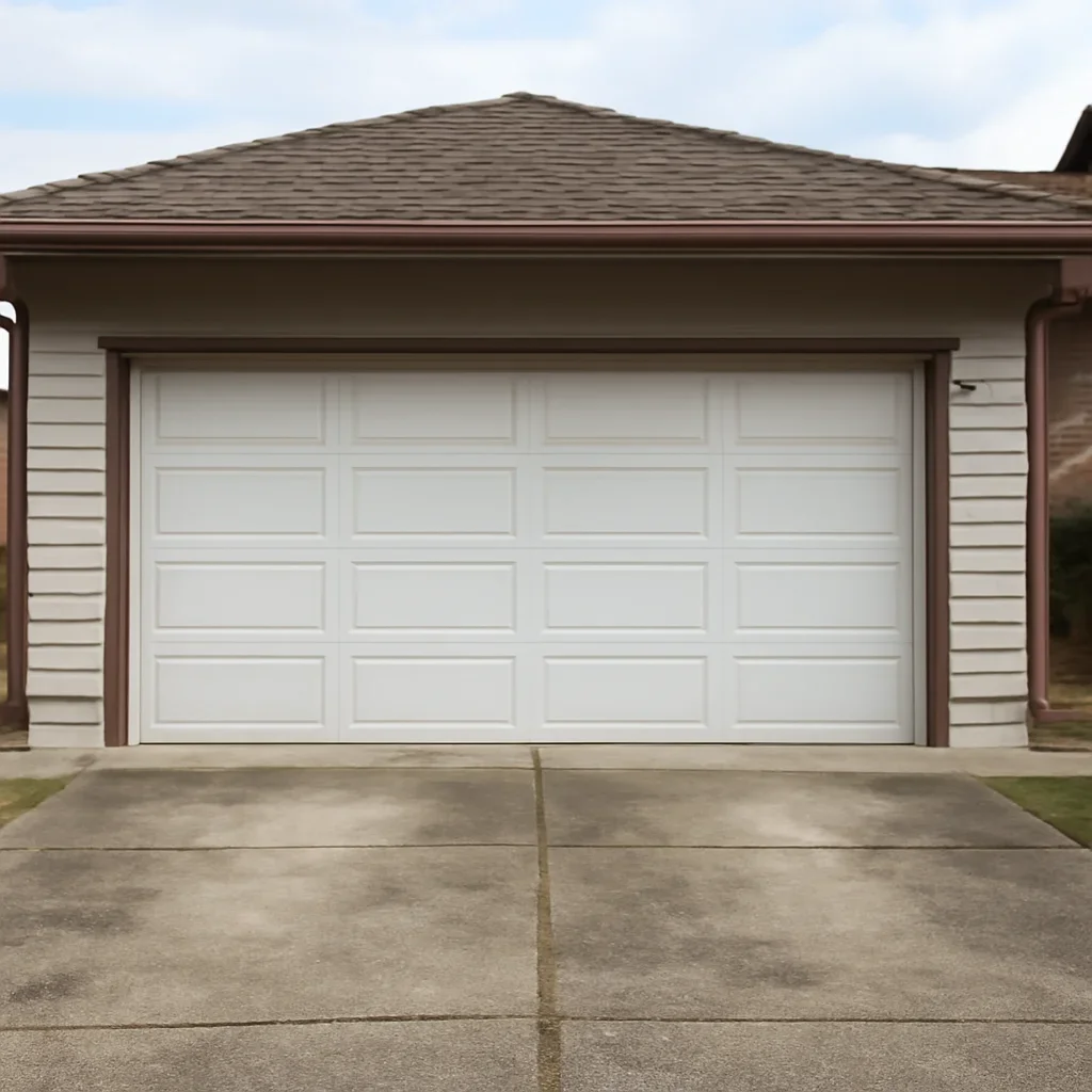 Garage and driveway at a residential property in Pitt Meadows British Columbia