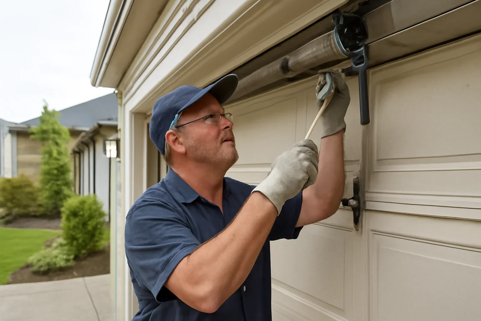 Residential garage door at a Pitt Meadows BC property