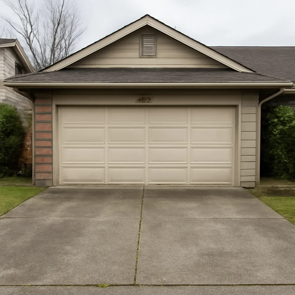 Garage door and driveway conditions at a Port Moody home