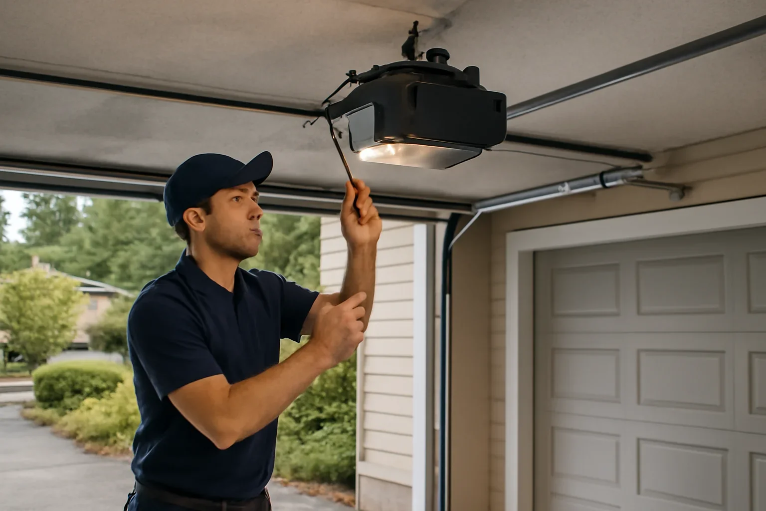Garage door opener repair at a Port Moody home