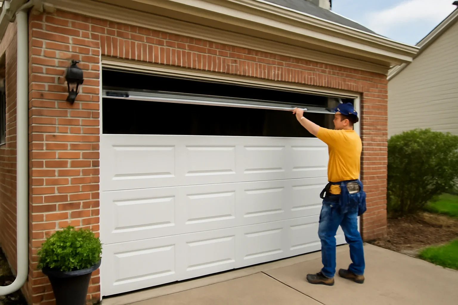 Garage door installation at a home in Richmond