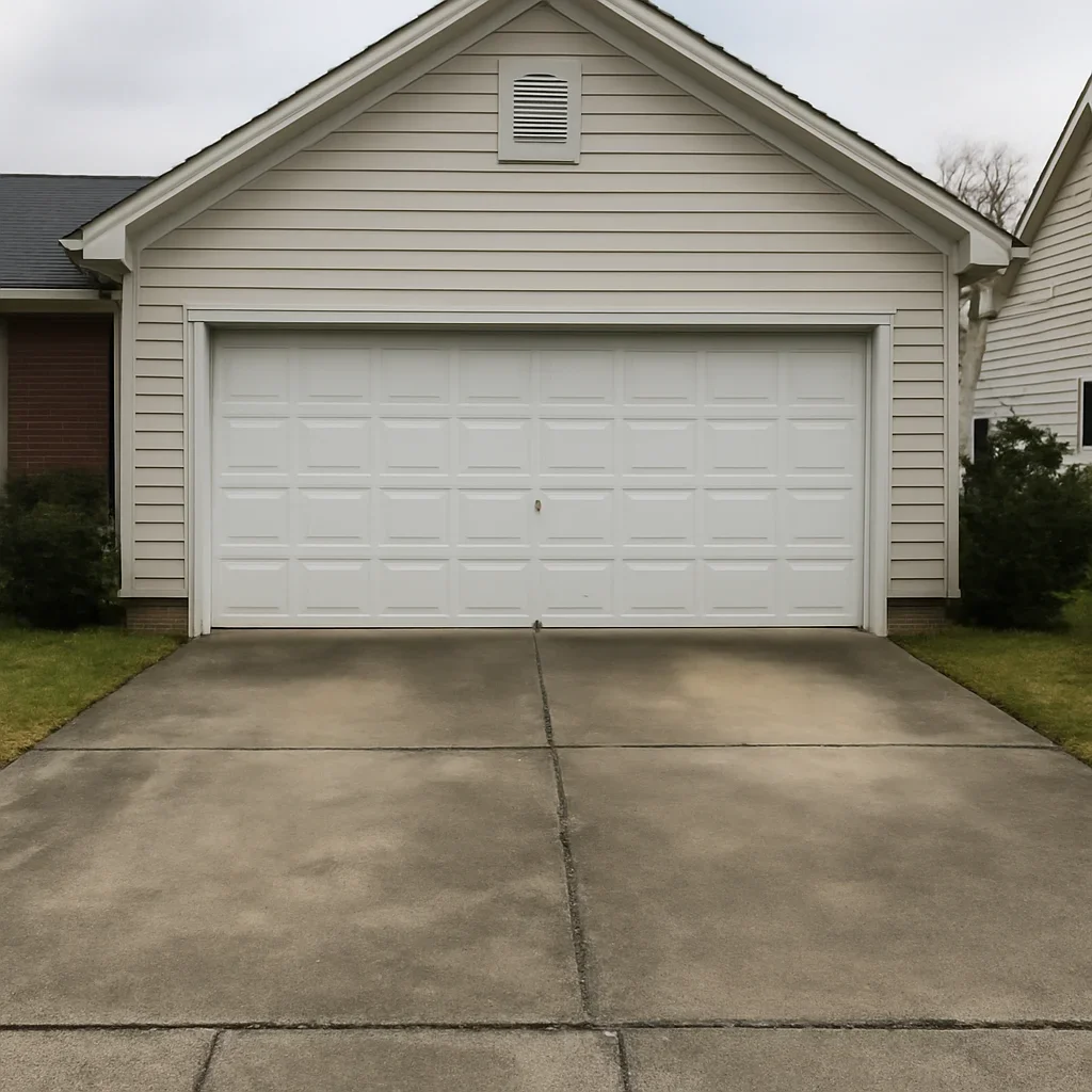 Garage door inspection and maintenance at a Richmond home