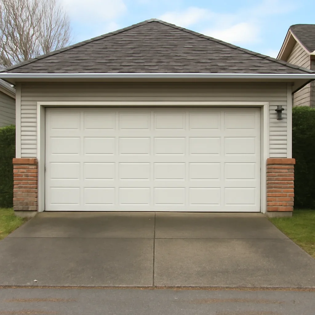 Residential garage and driveway at a Surrey home
