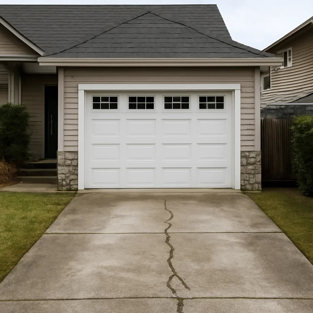 Garage door inspection and maintenance at a Vancouver residence