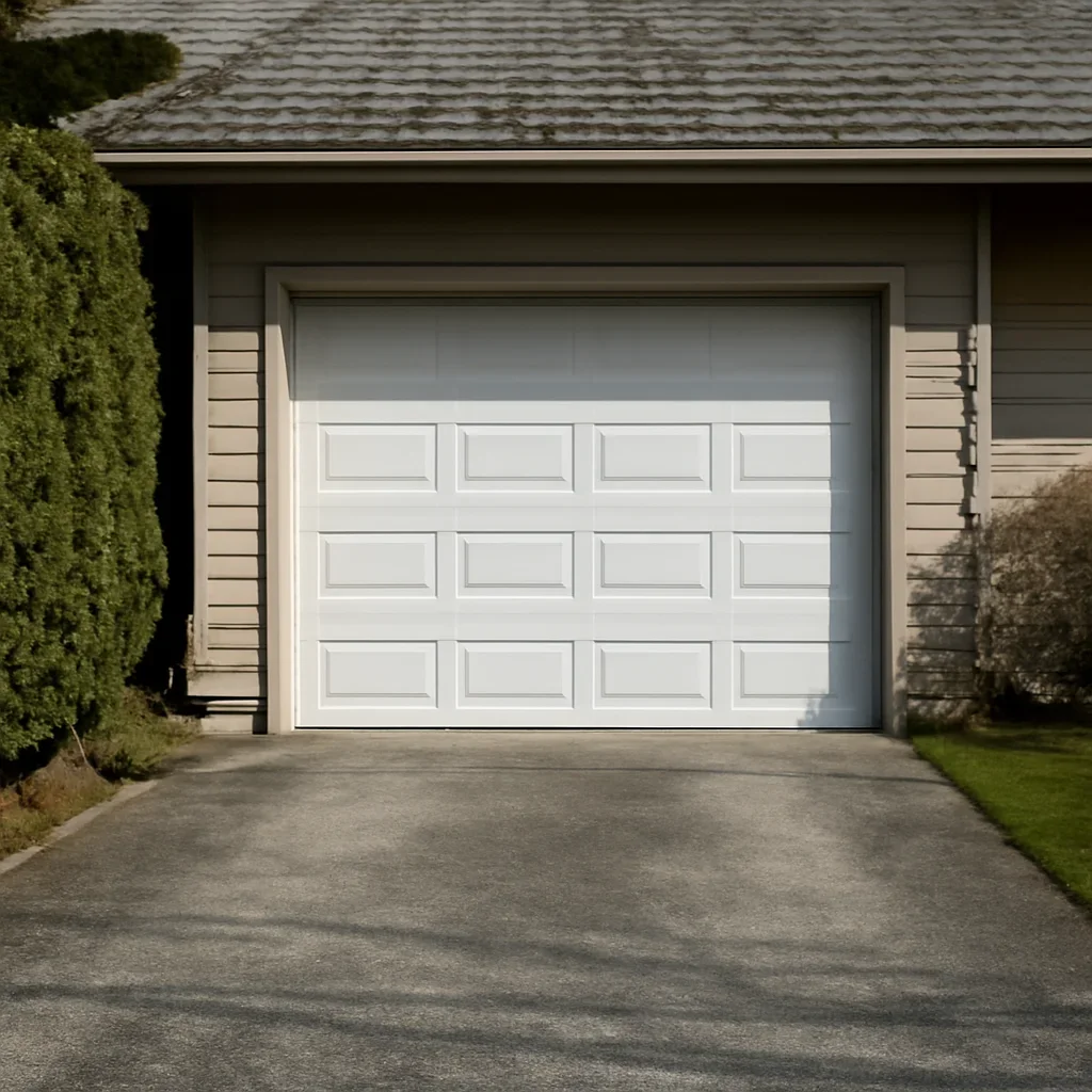 Garage door and driveway at a West Vancouver home