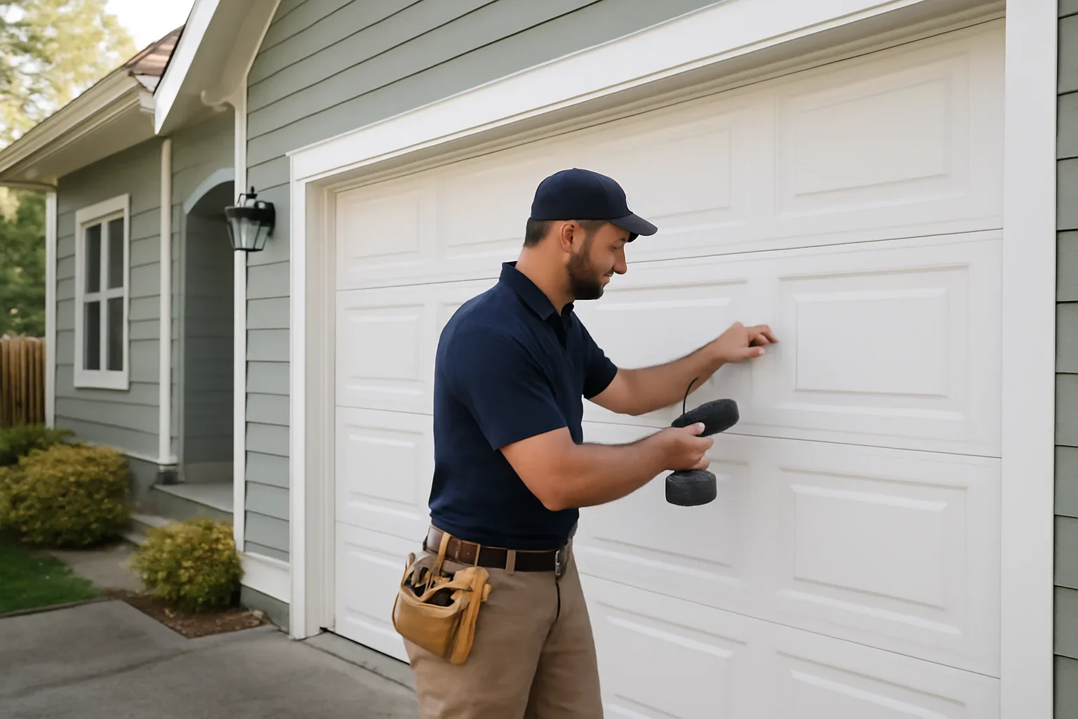 Same-day garage door service request at a residential property in British Columbia